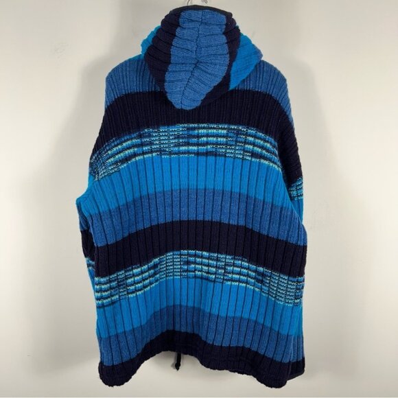 Northern lifestyles Canada Men's Blue Striped Sweater wool XXL - Picture 3 of 10